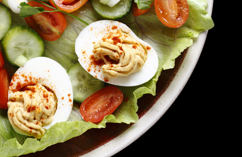 Deviled eggs with  Original Tofu Spread